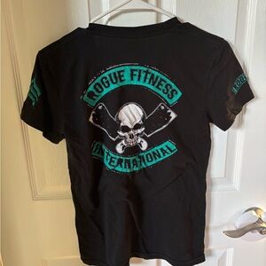Rogue Fitness Black T-Shirt with Skull Design